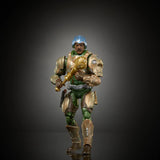 Man-At-Arms Masters of the Universe Chronicles figure advancing into battle with mace