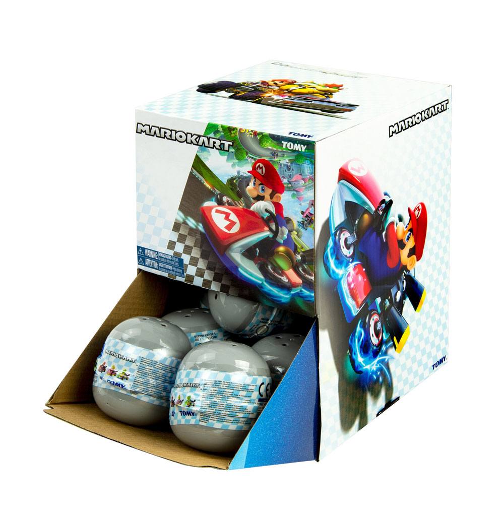 Mario Kart pull-back cars blind box display with 12 packs