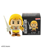 He-Man Gomee mini figure eraser with sword and box from Masters of the Universe.