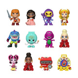 Full lineup of Mattel Retro Toys Funko Mystery Mini blind box figures featuring classic Mattel characters.