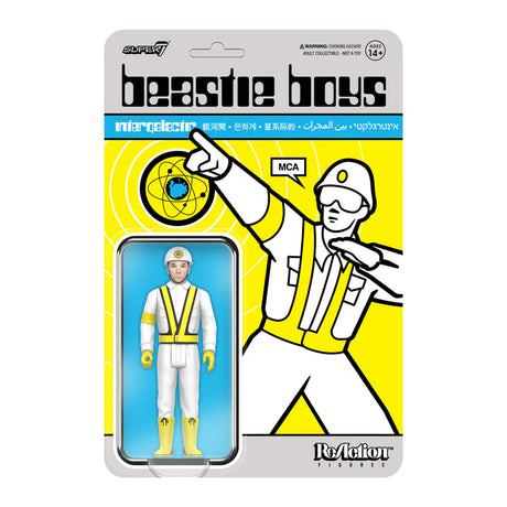 MCA Beastie Boys Intergalactic ReAction Figure in retro Super7 blister card packaging