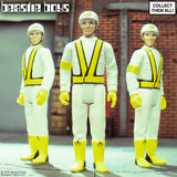 Beastie Boys Intergalactic ReAction Figures displayed together in urban city setting
