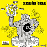 Group display of Beastie Boys Intergalactic ReAction Figures from Super7 Wave 04 collection
