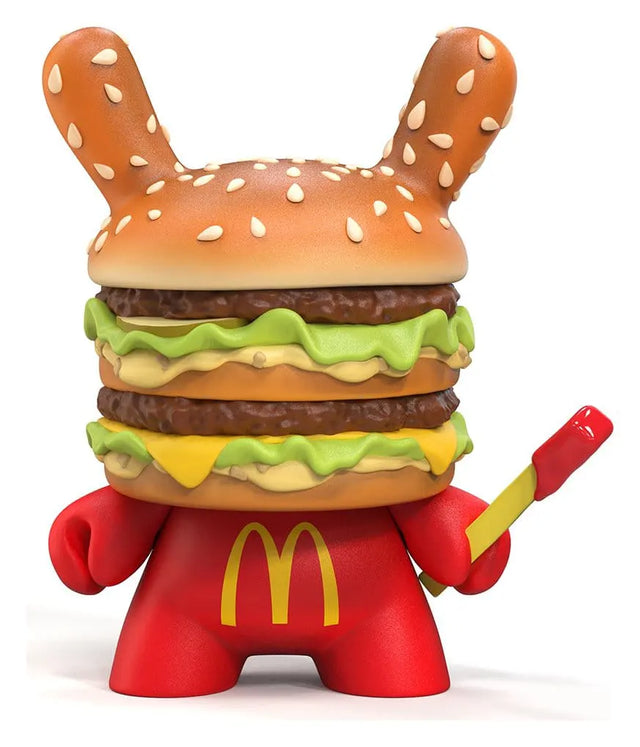 McDonald's Big Mac Dunny vinyl art figure by Kidrobot front view