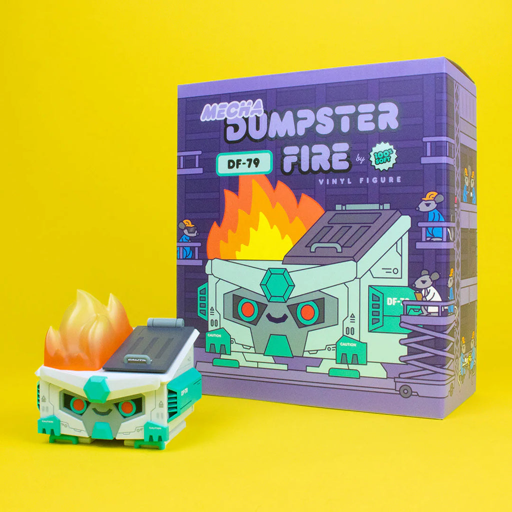 Mecha Dumpster Fire Vinyl Figure