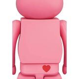 Back view of Medicom Toy Bearbrick 1000% Love-a-Lot Bear Care Bears edition showing red heart detail.