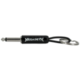 Megadeth guitar plug keychain close-up side view