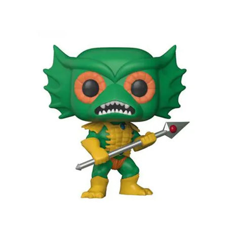 Funko Pop Merman 564 figure standing with trident from Masters of the Universe.