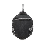 Rear angled view of the Metallica Black Album ornament