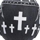 Close-up of the white crosses detail on the Metallica ornament