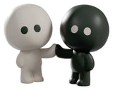 Meyanmi Shadow Me and Shadow black and white figures holding hands