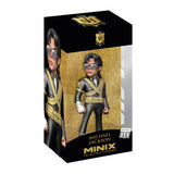 Michael Jackson Minix collectible figure inside display box with gold background.