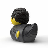 Back view of Michael Scott Mini TUBBZ showing hair sculpt and suit