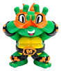 Grape Brain TMNT Michelangelo vinyl figure front view with green and orange colors