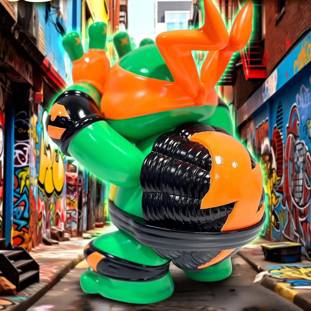 Grape Brain x TMNT Michelangelo Vinyl Figure 24cm – HypaHypa.eu
