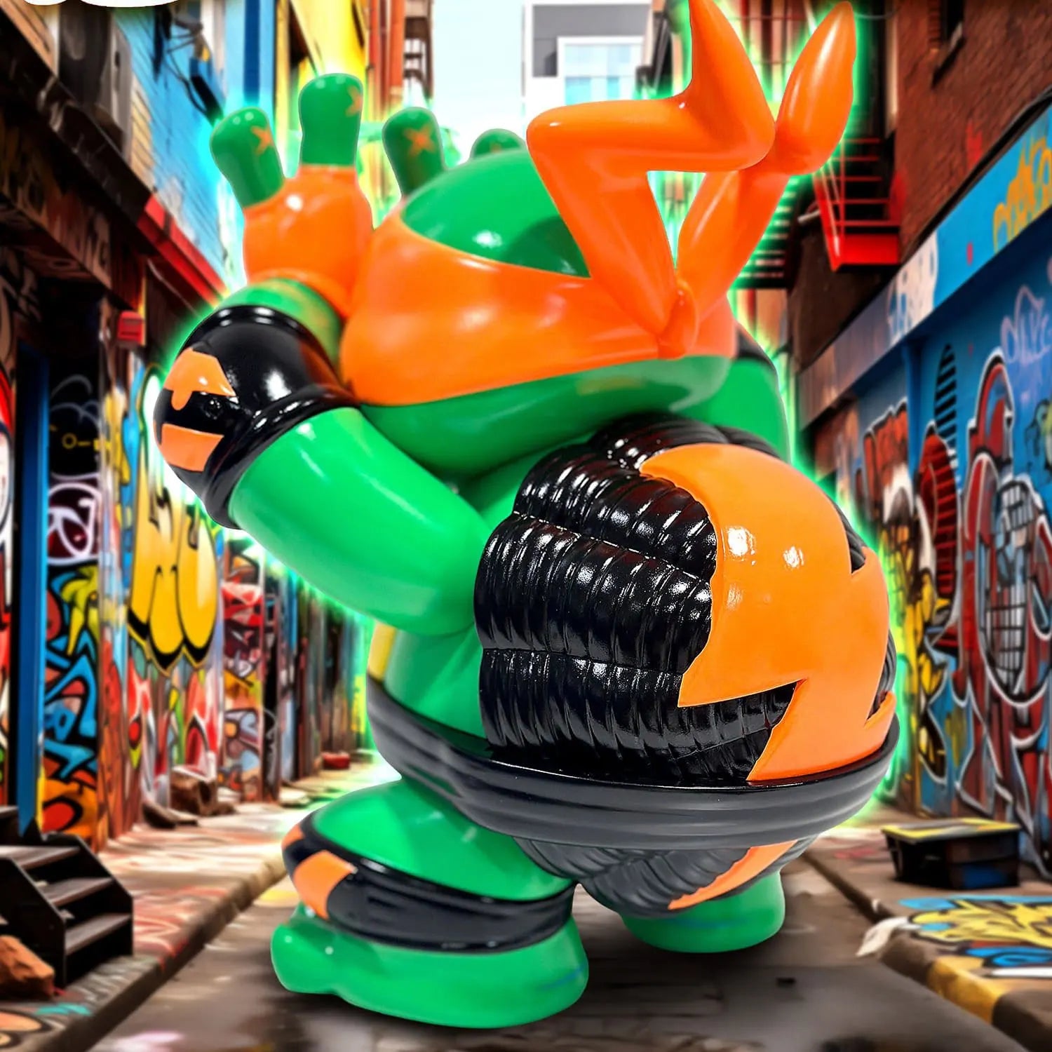 Grape Brain x TMNT Michelangelo Vinyl Figure 24cm – HypaHypa.eu