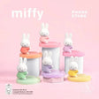 Complete collection of Miffy Pearlescence Phone Stand Series figures with pastel translucent pearl-effect bases