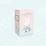Miffy Phone Stand Series Blind Box retail packaging featuring blue floral outfit design