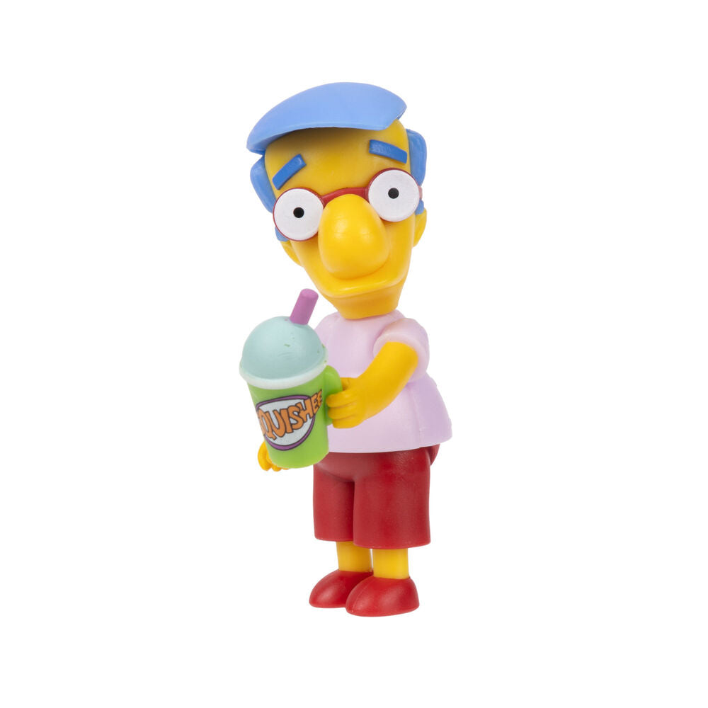 Milhouse The Simpsons mini figure holding drink accessory