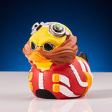 Close-up of Dr. Eggman duck’s iconic glasses and grin