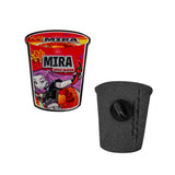 Mira Spice Queen Noodles pin front and back view KPop Demon Hunters