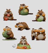 misbeavhaving series 1 full collection beaver figures
