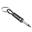 Misfits logo guitar plug keychain black metal design
