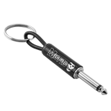 Misfits logo guitar plug keychain black metal design