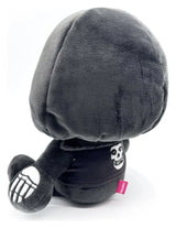Right side view of the official Misfits Plush by Youtooz highlighting the hood, skeletal hand, and premium minky material.