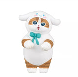 Mofusand cat figure wearing a Cinnamoroll-inspired costume with blue ribbon detail