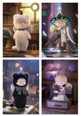 Molinta Chasing Light collection showcasing White Cat, Wings, Black Cat, and Drawer designer figures