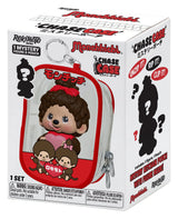 Monchhichi Keychain Pouch Blind Box retail packaging showing the mystery Monchhichi figure and collectible zippered keychain pouch inside.