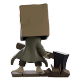 Mono Youtooz Little Nightmares 2 figure back view with trench coat and wooden base
