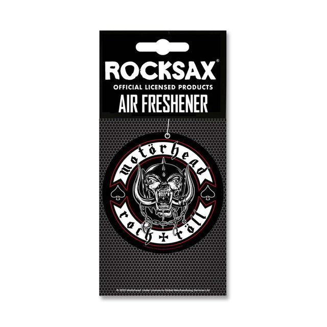 Motörhead Rock and Roll air freshener Rocksax Snaggletooth logo
