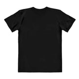 Back side of Masters of the Universe He-Man T-shirt in plain black design