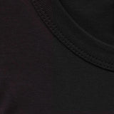 Cotton fabric detail of Masters of the Universe He-Man T-shirt in black