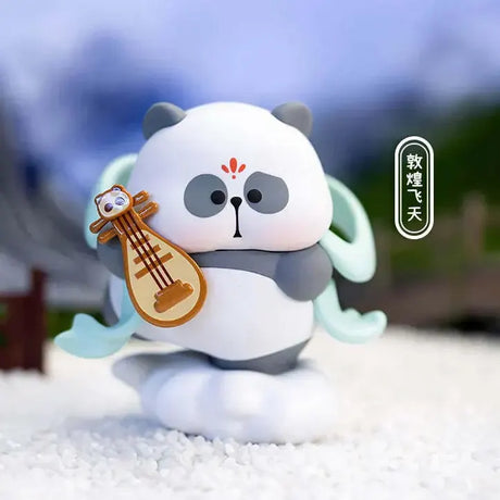 MR.PA traditional musician figure floating on clouds while holding a stringed instrument from the National Essence Travel Notes series