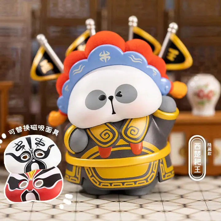 Secret edition MR.PA opera performer figure wearing traditional theatrical costume and interchangeable mask accessories