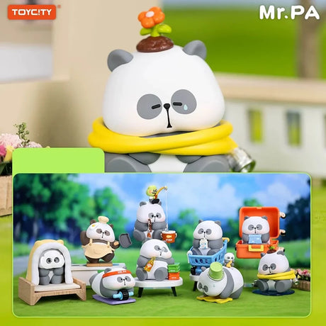 Full lineup of Mr. Pa No Work Today Series blindbox characters on a to-do list style background.