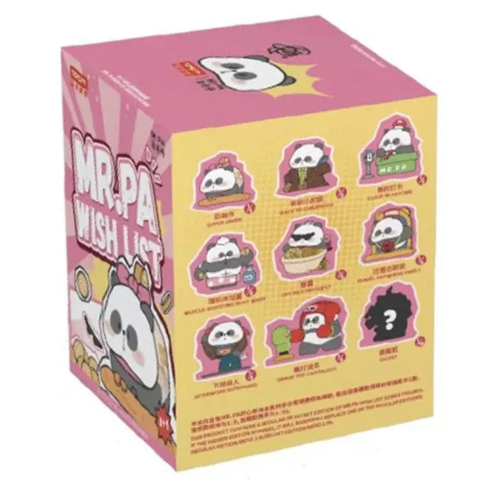 Mr. PA Wish List Series Blind Box packaging showing collectible figure lineup and secret edition