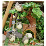 My Neighbor Totoro Series 1 blind box figures displayed in a forest diorama