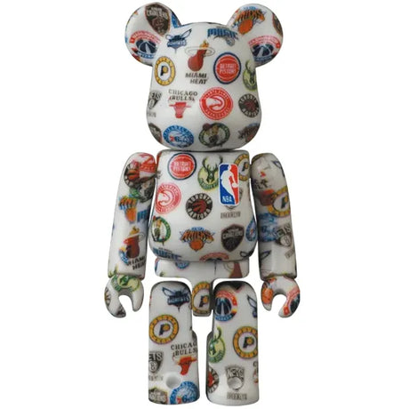 NBA Eastern Division Hero BE@RBRICK Series 42 100 percent figure with Eastern Conference team logos