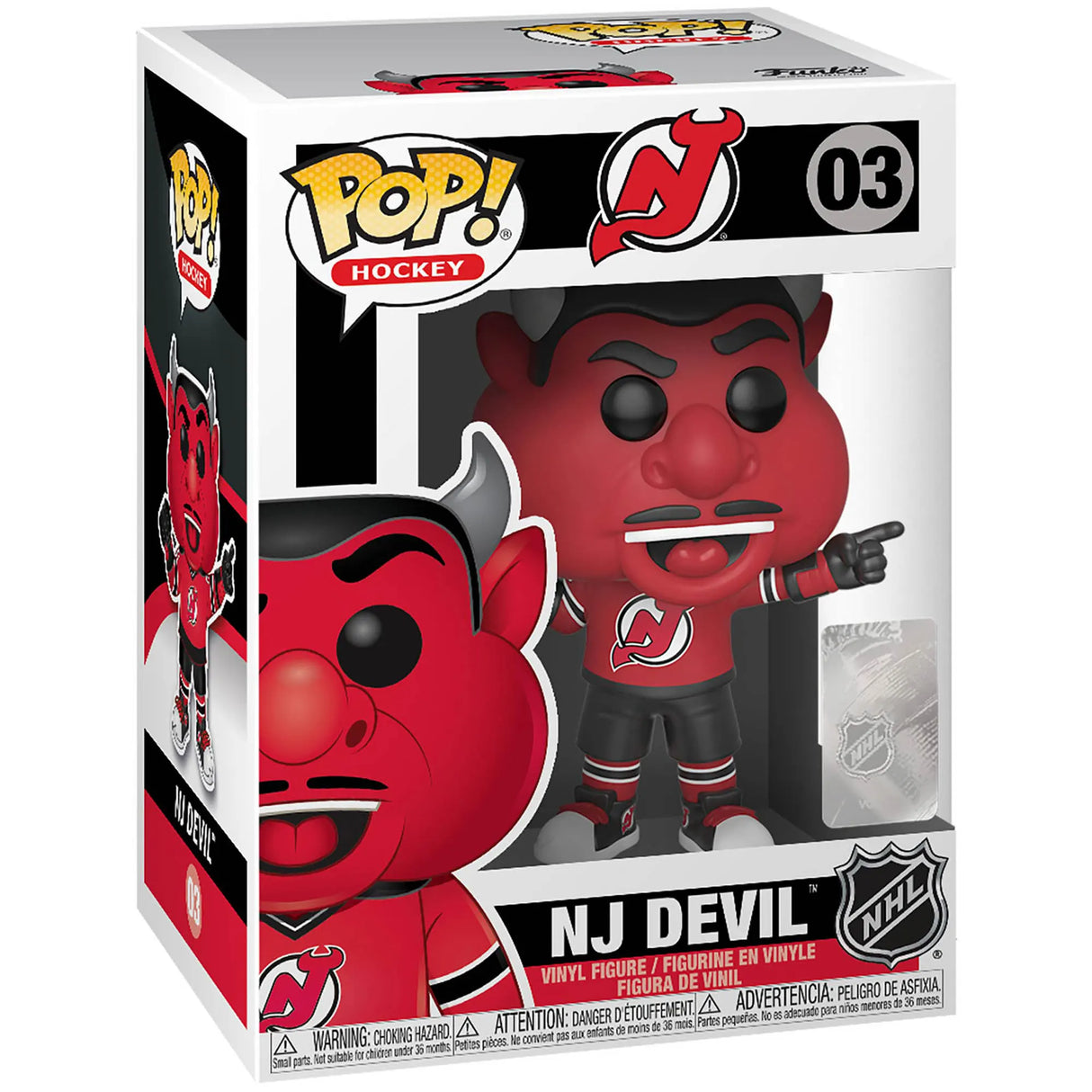 Boxed NJ Devil 03 Funko Pop! Vinyl NHL Hockey collectible by Funko