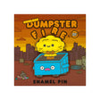 dumpster fire nuclear enamel pin mushroom cloud cute explosion design 100% soft