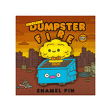 dumpster fire nuclear enamel pin mushroom cloud cute explosion design 100% soft