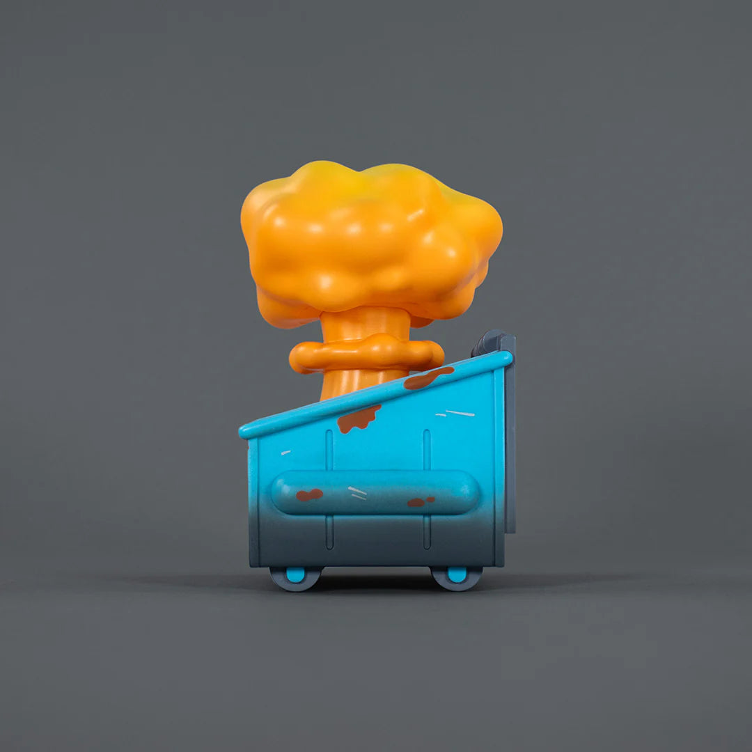 nuclear dumpster fire vinyl figure side view