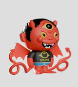 Red three-eyed devil Odds N Sods Blind Box figure with wings and tail