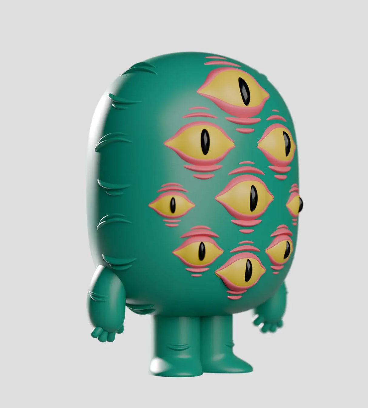 Green multi-eyed monster Odds N Sods Blind Box collectible figure