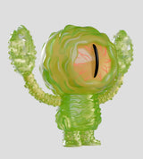 Translucent green one-eyed Odds N Sods monster collectible figure