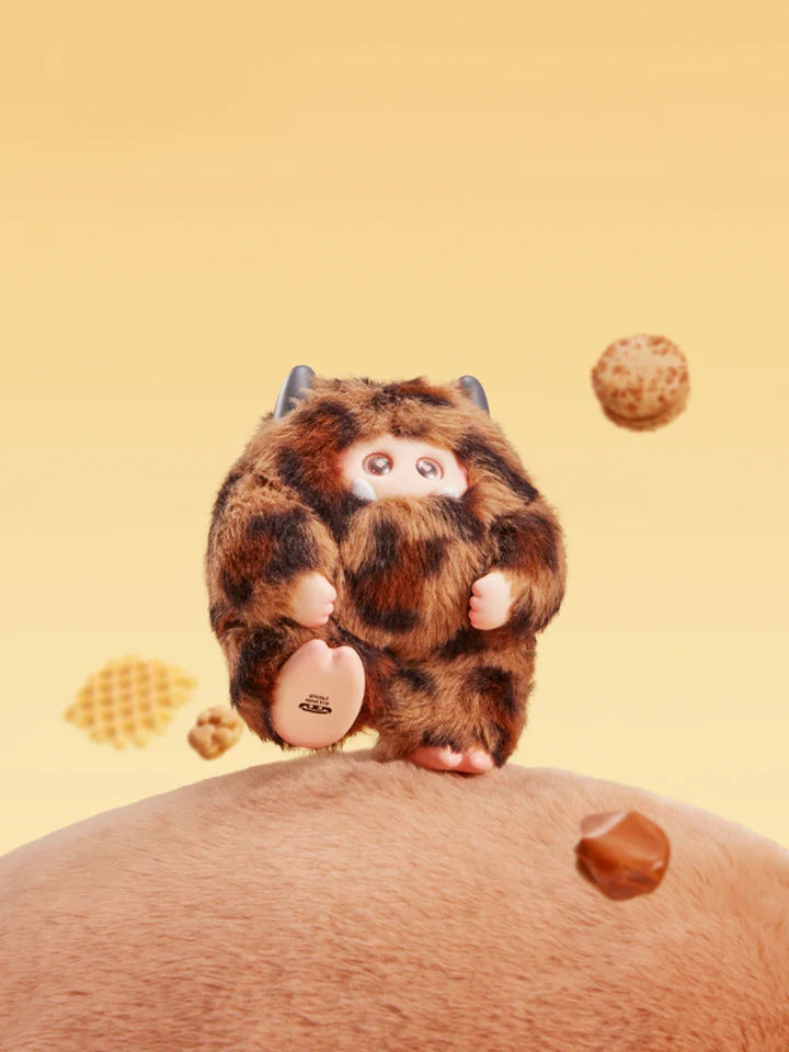 OHKU Giggle Monster Marshmallow Dreams brown plush character with cookie theme
